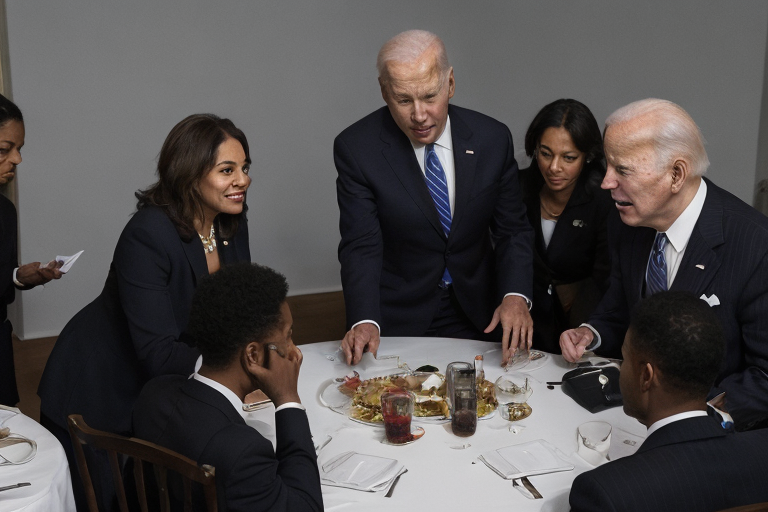 Criticisms Mount Against Harris’s ‘Extraordinary Gentlemen’ Dinners as Biden’s Support Among Black Voters Plummets